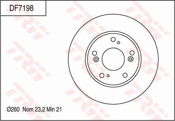 TRW DF7198 - Kočioni disk www.molydon.hr