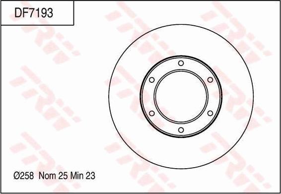 TRW DF7193 - Kočioni disk www.molydon.hr