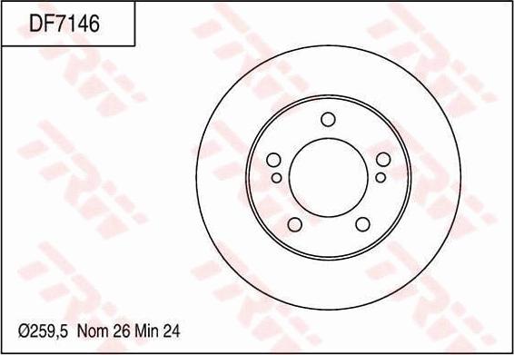 TRW DF7146 - Kočioni disk www.molydon.hr