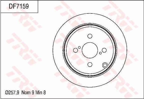 TRW DF7159 - Kočioni disk www.molydon.hr