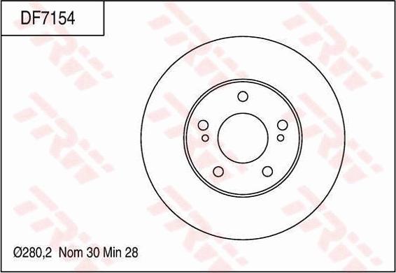 TRW DF7154 - Kočioni disk www.molydon.hr