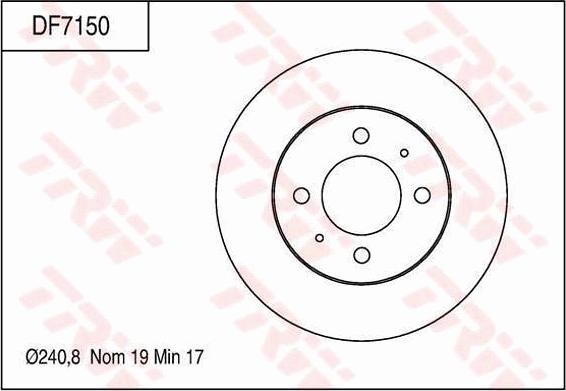 TRW DF7150 - Kočioni disk www.molydon.hr