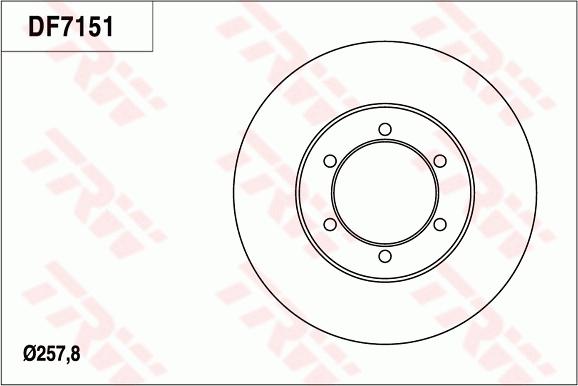 TRW DF7151 - Kočioni disk www.molydon.hr