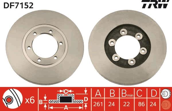 TRW DF7152 - Kočioni disk www.molydon.hr