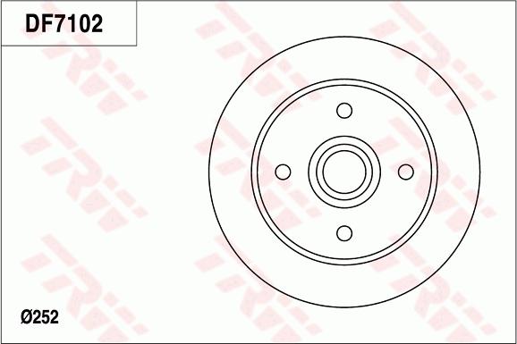 TRW DF7102 - Kočioni disk www.molydon.hr