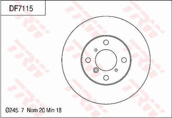 TRW DF7115 - Kočioni disk www.molydon.hr