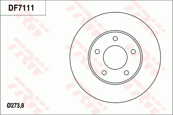 TRW DF7111 - Kočioni disk www.molydon.hr