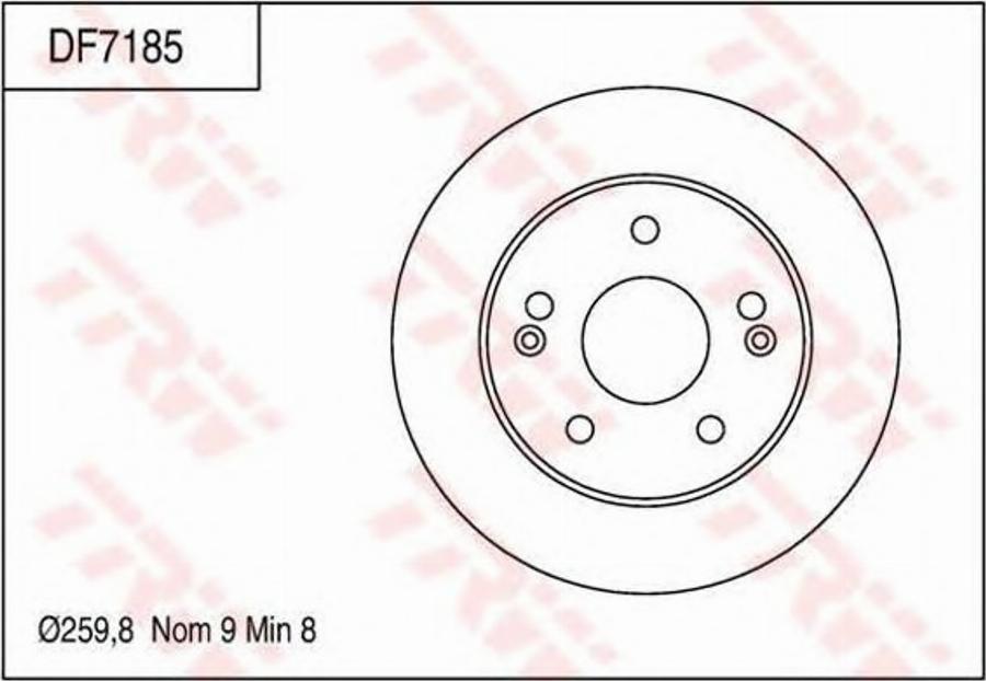 TRW DF7185 - Kočioni disk www.molydon.hr