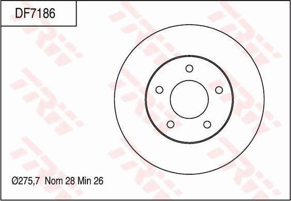 TRW DF7186 - Kočioni disk www.molydon.hr