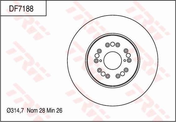 TRW DF7188 - Kočioni disk www.molydon.hr