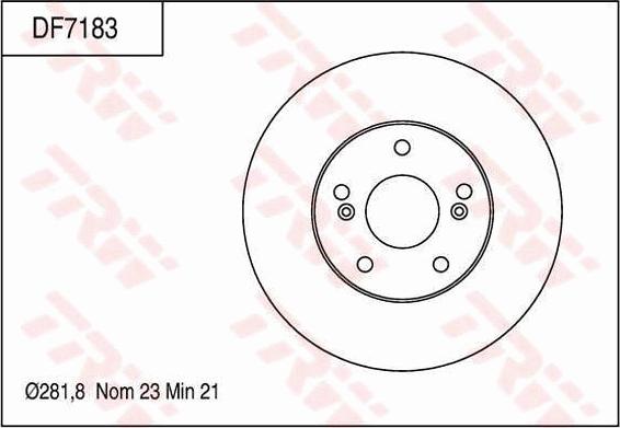 TRW DF7183 - Kočioni disk www.molydon.hr