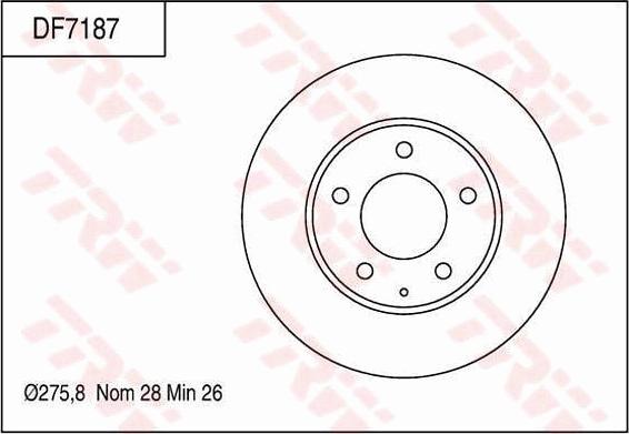 TRW DF7187 - Kočioni disk www.molydon.hr