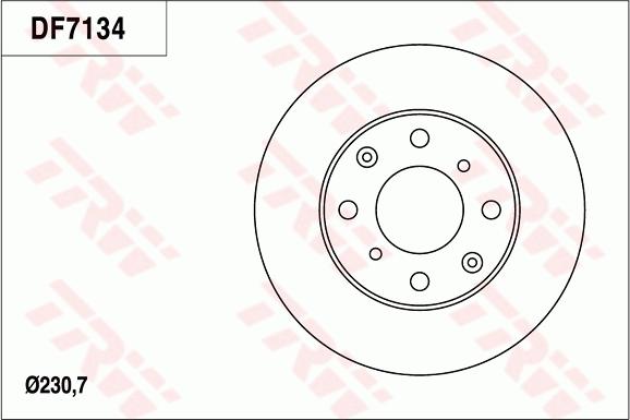 TRW DF7134 - Kočioni disk www.molydon.hr