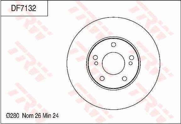 TRW DF7132 - Kočioni disk www.molydon.hr