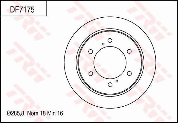 TRW DF7175 - Kočioni disk www.molydon.hr