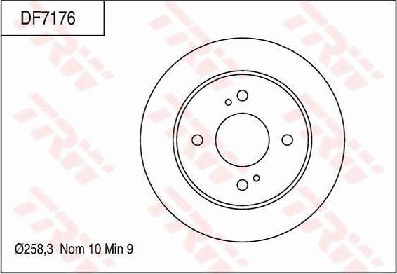 TRW DF7176 - Kočioni disk www.molydon.hr