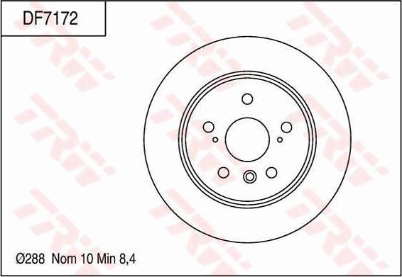 TRW DF7172 - Kočioni disk www.molydon.hr