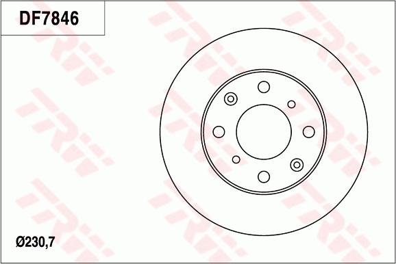 TRW DF7846 - Kočioni disk www.molydon.hr