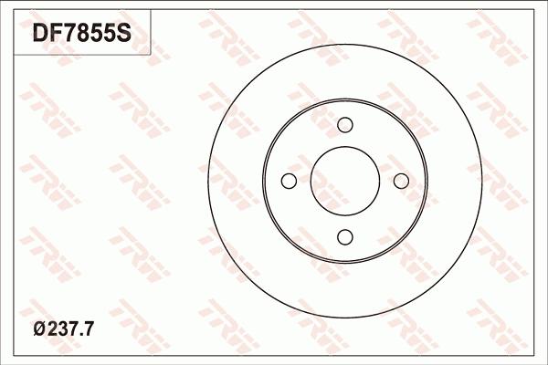 TRW DF7855S - Kočioni disk www.molydon.hr