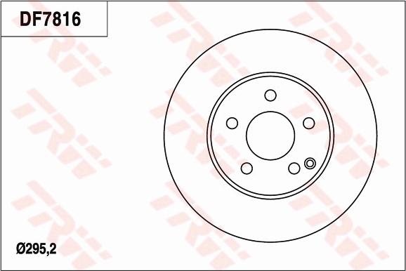 TRW DF7816 - Kočioni disk www.molydon.hr