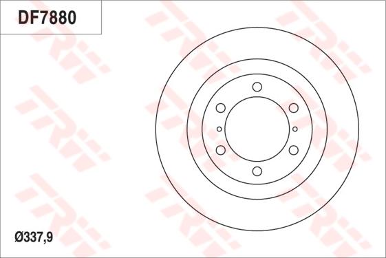 TRW DF7880S - Kočioni disk www.molydon.hr