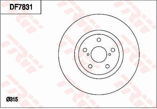 TRW DF7831 - Kočioni disk www.molydon.hr