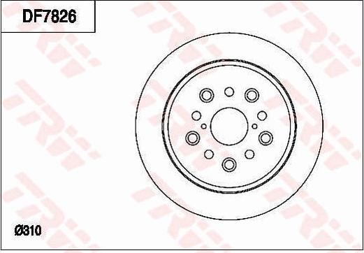 TRW DF7826 - Kočioni disk www.molydon.hr