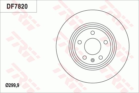 TRW DF7820 - Kočioni disk www.molydon.hr