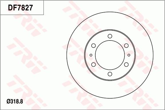 TRW DF7827 - Kočioni disk www.molydon.hr