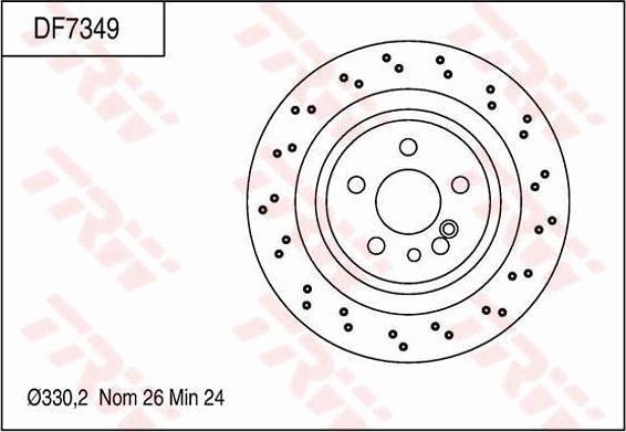 TRW DF7349 - Kočioni disk www.molydon.hr