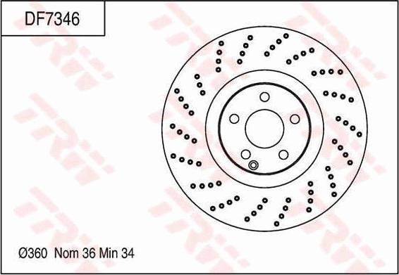 TRW DF7346 - Kočioni disk www.molydon.hr