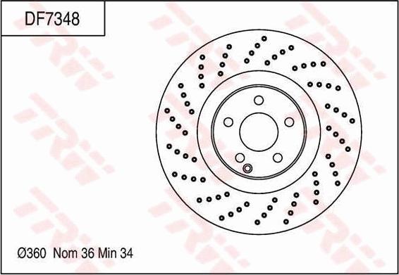 TRW DF7348 - Kočioni disk www.molydon.hr