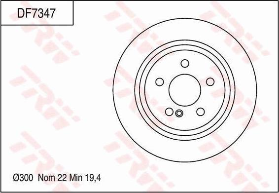 TRW DF7347 - Kočioni disk www.molydon.hr