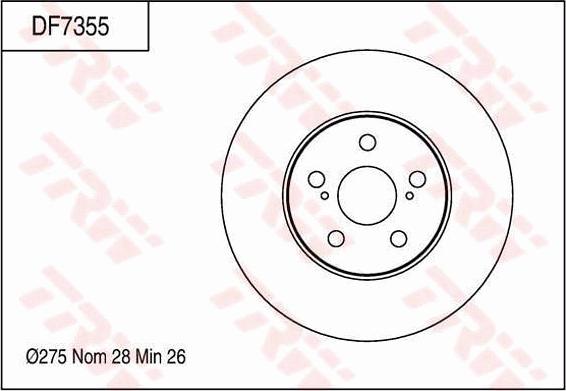 TRW DF7355 - Kočioni disk www.molydon.hr