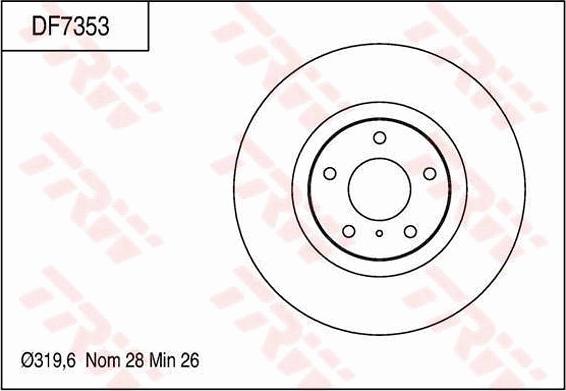 TRW DF7353 - Kočioni disk www.molydon.hr