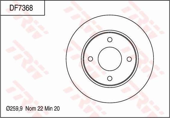 TRW DF7368 - Kočioni disk www.molydon.hr