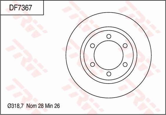 TRW DF7367 - Kočioni disk www.molydon.hr