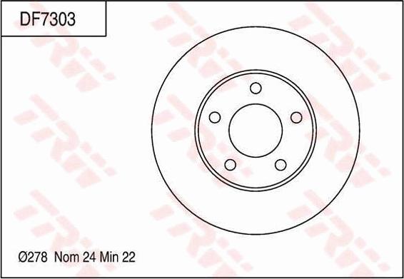 TRW DF7303 - Kočioni disk www.molydon.hr