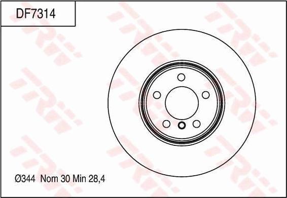 TRW DF7314 - Kočioni disk www.molydon.hr