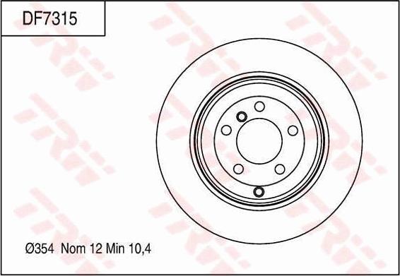 TRW DF7315 - Kočioni disk www.molydon.hr