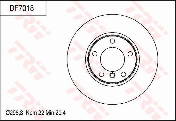 TRW DF7318 - Kočioni disk www.molydon.hr