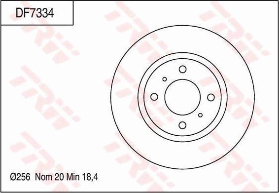 TRW DF7334 - Kočioni disk www.molydon.hr