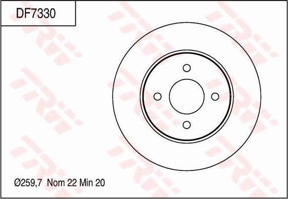 TRW DF7330 - Kočioni disk www.molydon.hr