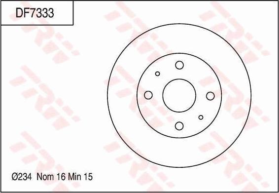 TRW DF7333 - Kočioni disk www.molydon.hr