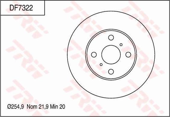 TRW DF7322 - Kočioni disk www.molydon.hr