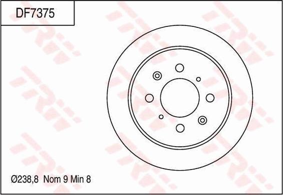 TRW DF7375 - Kočioni disk www.molydon.hr