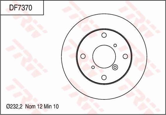 TRW DF7370 - Kočioni disk www.molydon.hr