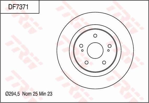 TRW DF7371 - Kočioni disk www.molydon.hr