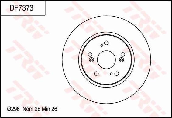 TRW DF7373 - Kočioni disk www.molydon.hr