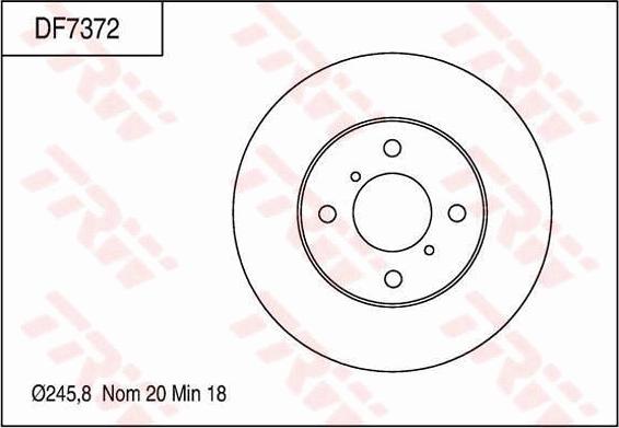 TRW DF7372 - Kočioni disk www.molydon.hr